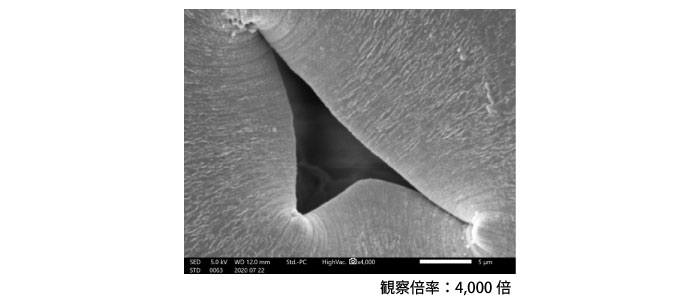 ポリウレタンナノポア像の観察